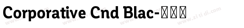 Corporative Cnd Blac字体转换